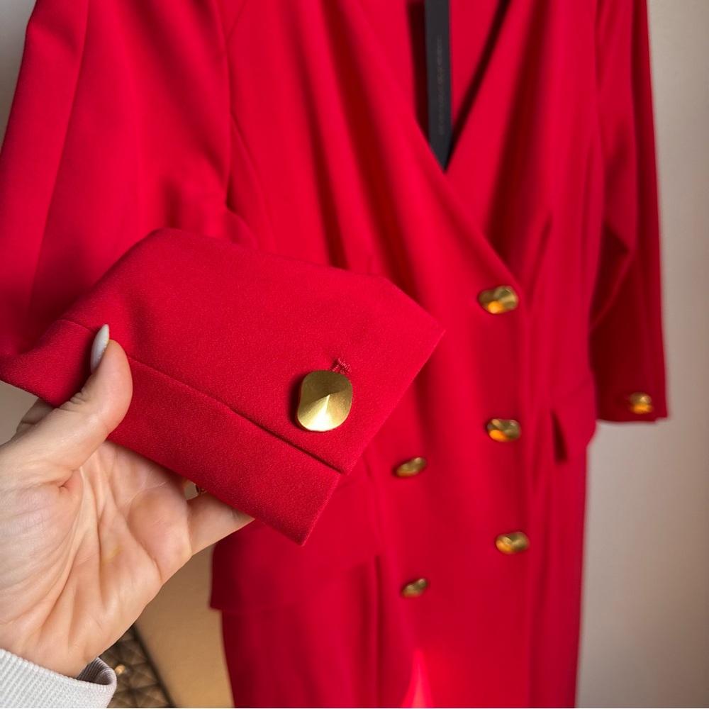 NWT Donna Karan Cady Crepe V-Neck 3/4 Sleeve Jacket Dress Sz 8 - Picture 10 of 10